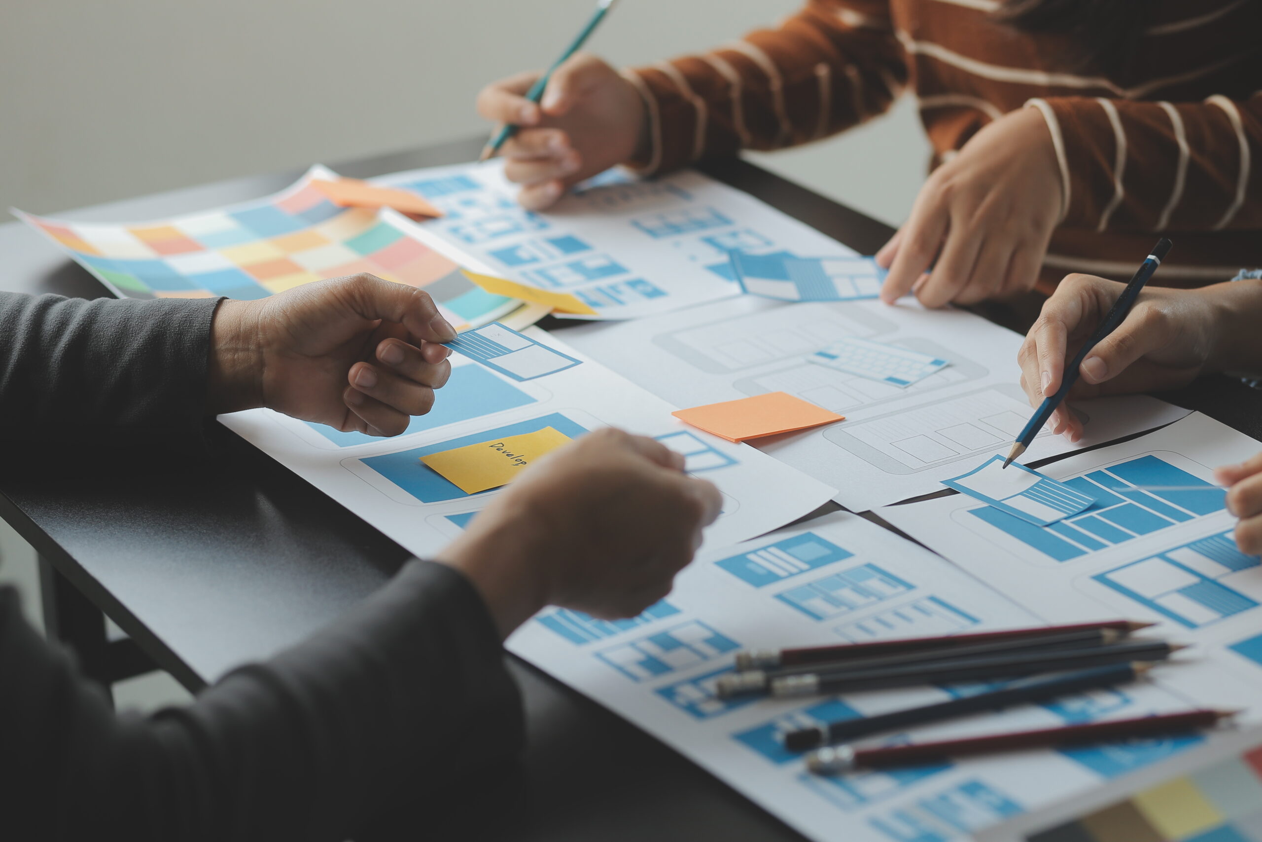 ux ui and programming development technology.